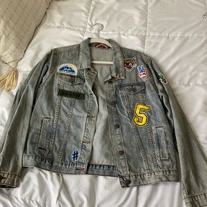 Saks fifth Avenue patch Jean jacket